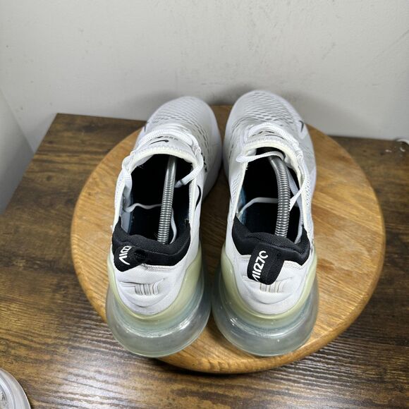 Nike Air Max 270 Shoes Mens Size 13 White Black AH8050-100 Running Sneakers - Picture 4 of 8